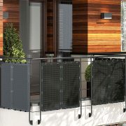 Apartment Balcony with Solar Panels