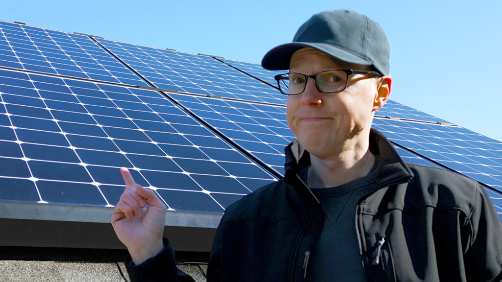 Matt With His Solar Panels