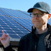 Matt With His Solar Panels