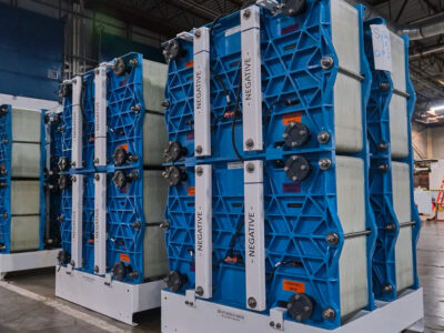 A large array of Saltwater Flow Batteries